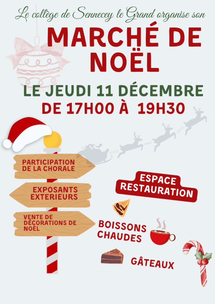 Affiche marché de Noël